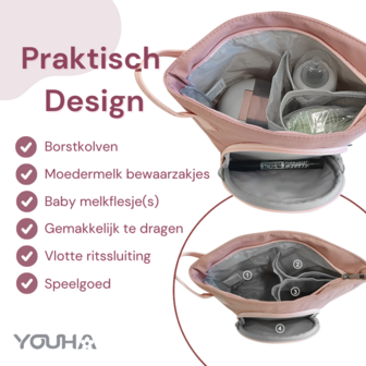 Youha - Luxe kolftas - Roze