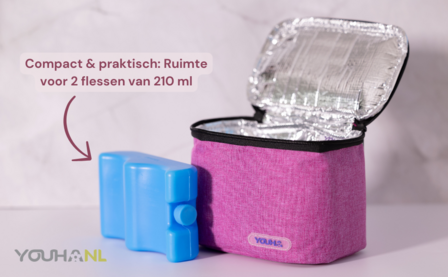 Youha - koeltas met koelelement en twee flesjes