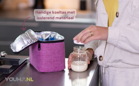 Youha - koeltas met koelelement en twee flesjes