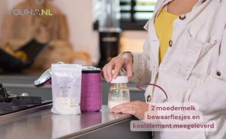 Youha - koeltas met koelelement en twee flesjes