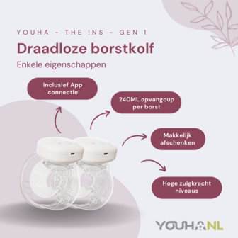 Youha Gen 1 - Dubbele borstkolven met app (24mm)
