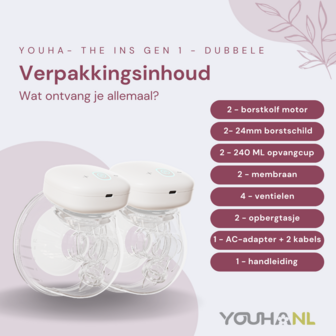 Youha Gen 1 - Dubbele borstkolven met app (24mm)