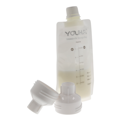 Moedermelk bewaarzakjes met afsluitdop (40 stuks)