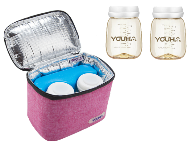Youha - koeltas met koelelement en twee flesjes