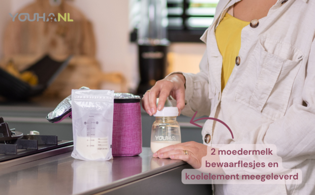 Youha - koeltas met koelelement en twee flesjes