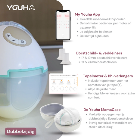 Youha Evera - Dubbelzijdige borstkolf