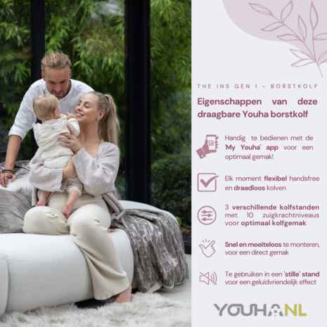 Youha Gen 1 - Dubbele borstkolven met app (24mm)