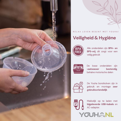 Youha The Next- Dubbelzijdige borstkolf met LED-scherm